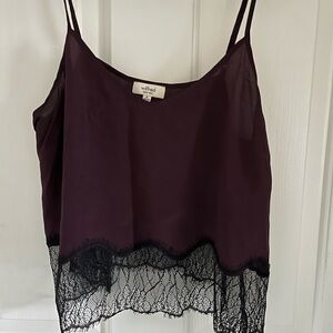 Wilfred Silk Lace Trim Cami